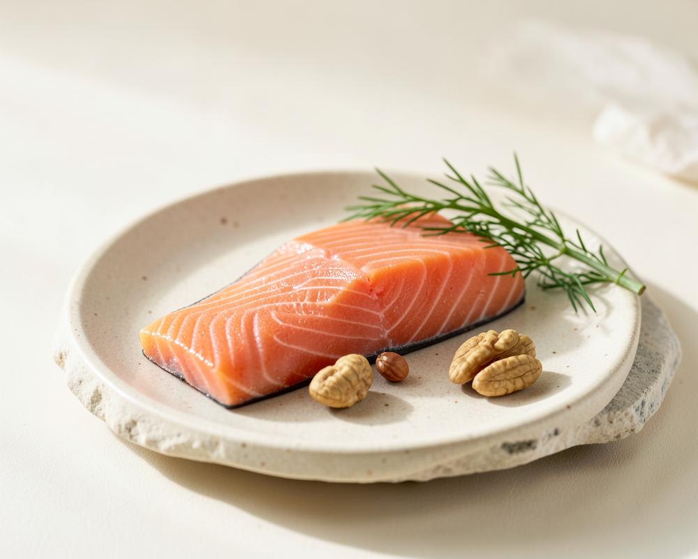 Laks, valnøtter og dill som naturlige kilder til omega-3